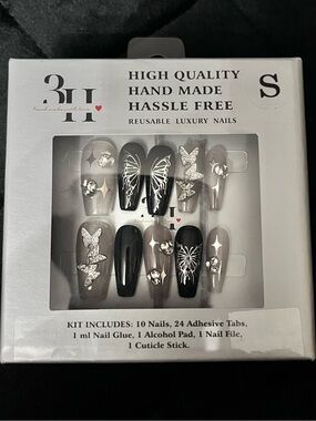 ЗН Handmade Butterfly Press On Nails